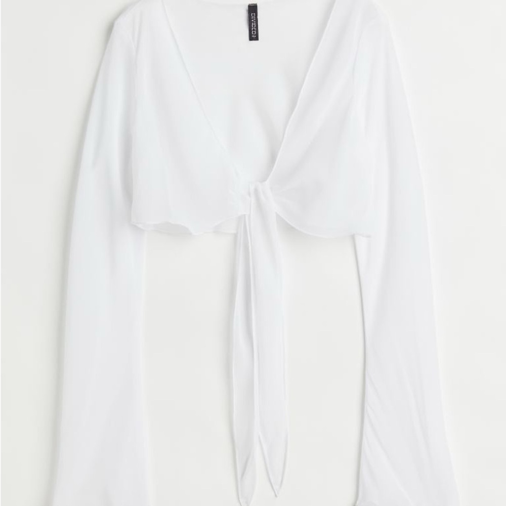 H&M Airy Hem Tie Top